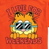Men's - Garfield - I Live For Weekends Short Sleeve Graphic T-Shirt - 2 of 4