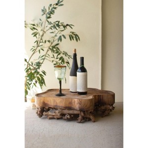 Mulberry Root Wood Home Decor Tray – 6.5" Tall by Kalalou - 1 of 4