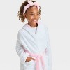 Girls' FAO Schwarz Hooded Pajama Set with Headband - White - 3 of 3