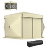 Outsunny 12' x 12' Hexagonal Pop Up Gazebo with 5 Sidewalls, Portable Outdoor Canopy - 4 of 4