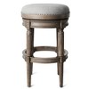 Maven Lane Pullman Backless Swivel Bar Stool with Faux Leather 31" - 2 of 4