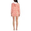 Lands' End Women's Cotton Jersey Long Sleeve Hooded Swim Cover-up Dress - 2 of 3