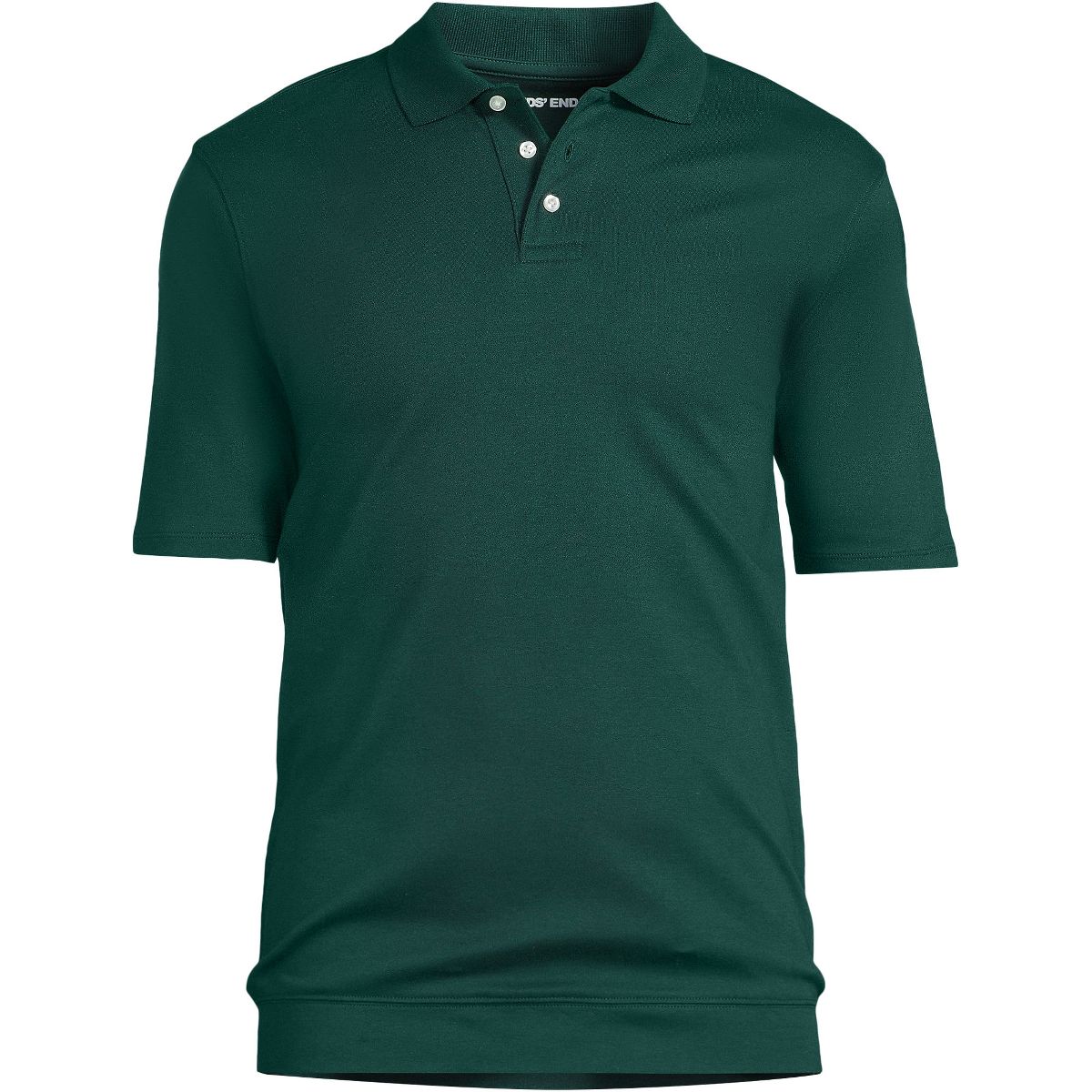 Lands' End School Uniform Men's Short Sleeve Banded Bottom Polo Shirt - thumbnail 7