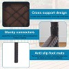 FDW 2 Piece Outdoor Bar Chairs 30" Wicker Patio Stools with Footrest & Weather Resistant, Brown - 4 of 4