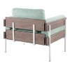 CAVINAS Polyester Accent Chair with Mid-Height Back and Wood Panel,Modern Upholstered Living Room Chairs,Reading Chairs for Living Room - 4 of 4