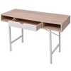 vidaXL Desk with 1 Drawer Oak and White - 3 of 4