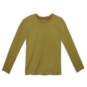 Mightly Toddler Fair Trade Organic Cotton Pocket Long Sleeve T-Shirt - 1 of 3