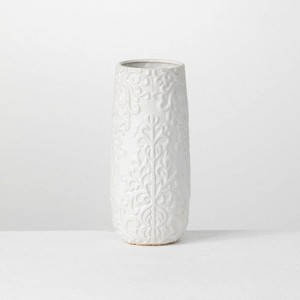 Sullivans Embossed Ceramic Vase - 1 of 4