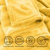 Fleece Throw Blanket- Set of 3- Yellow, Orange & Pink Plush 60x50" Blankets- Soft & Cozy for Travel, Outdoors & Lounging on the Sofa by Hastings Home - 3 of 4