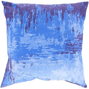 Mark & Day Heino 20"L x 20"W Square Pillow Cover Down Insert Modern Dark Blue Throw Pillow - 1 of 3