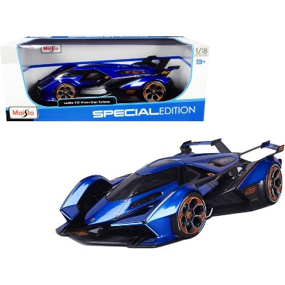 Lamborghini V12 Vision Gran Turismo Blue Metallic 1/18 Diecast Model Car by Maisto