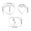 Unique Bargains Cookie Cutters 5 Pcs Valentine's Day Cookie Mould Set Dishwasher Safe Stainless Steel Silver 1Set - 3 of 4