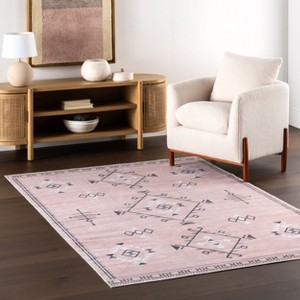 Nuloom Evalyn Southwestern Pet Friendly Machine Washable Area Rug - 1 of 4