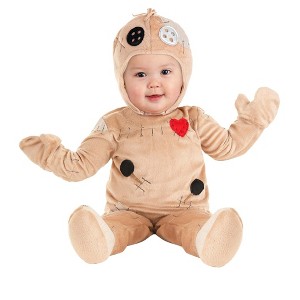 HalloweenCostumes.com Spooky Voodoo Doll Infant Costume - 1 of 2