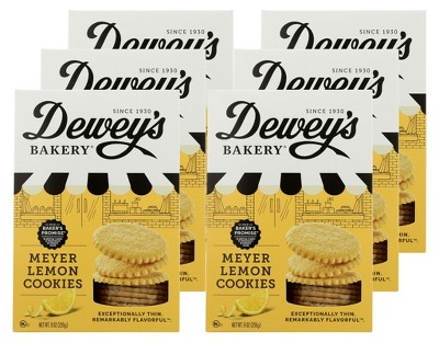 Dewey's Bakery Meyer Lemon Cookies - Case of 6/9 oz