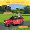 12V 2 Seater Ride on Car, Electric Remote Control Car for Kids with LED Lights, Music Players and Seat Belt, Children's Christmas and Birthday Gifts - 4 of 4