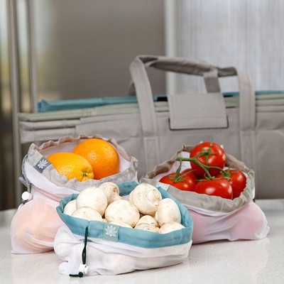 Lotus Reusable Earthtone Produce Bags - 3ct