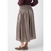 Women's Metallic Smocked Waist Skirt - MIOU MUSE - 3 of 3
