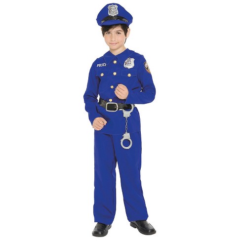 Seasonal Visions Boys' Police Officer Costume - Size 4-6 - Blue : Target