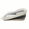 SAMMART 9.2L (2.37Gallon) Collapsible Tub with Handle Set of 2, White/Grey - 3 of 4