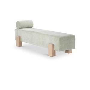Meridian Furniture,Edison Chenille Fabric Bench - 1 of 4