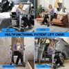 ODK Portable Electric Patient Lift Transfer Chair - Lightweight Car Lift Aid for Elderly Care Workers, Bedside Bathroom Wheelchair - 3 of 4