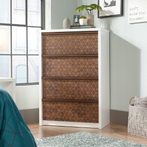 4 Drawer Harvey Park Chest Soft White - Sauder - 1 of 4