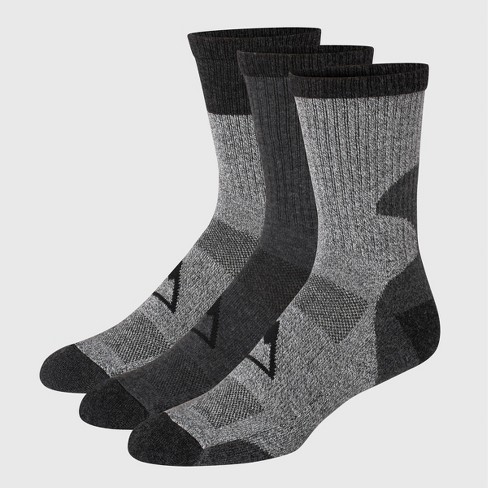 FUN TOES Men's Merino Wool Low Cut Socks - Strong Arch Support - Cushioned  Bottom - Ideal for Hiking Trekking- 6 Pairs