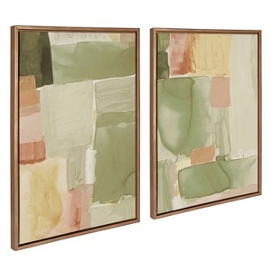 Kate and Laurel Sylvie United Colors III and IV Framed Canvas Art Set by Amy Lighthall - 1 of 4