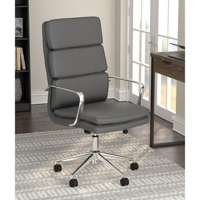 Kumasinova Upholstered Home Office Chairs with Wheels,Desk chair with High-Back for Bedroom,Living Room,Studying