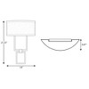 Progress Lighting, Summer Linen Collection, 1-Light Wall Sconce, Brushed Nickel, Summer Linen Shade - 2 of 2
