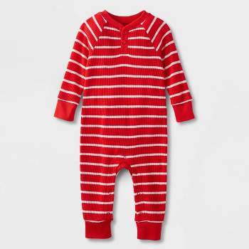 Baby Striped Matching Family Romper Set - Wondershop™ Red