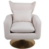 NicBex Upholstered Accent Chair with Wood Frame,Classic Linen Swivel Chair for Bedroom,Reading Room - 4 of 4