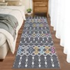 Machine Washable Boho Vintage Area Rug Non-Slip Non-Shedding Geometric Indoor Distressed Soft Low Pile Carpet for Living Room Bedroom Kitchen - 3 of 4