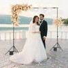 VEVOR Backdrop Stand, 7 x 10 ft Adjustable Photo Backdrop Stand Kit, Portable Background Backdrop Stand with 3 Crossbars, Black - 2 of 4