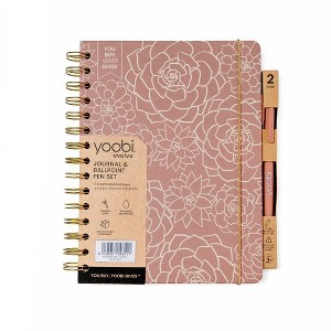 Yoobi Evolve 160pg Hardcover Spiral Journal with Pen 6