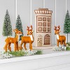 3ct Faux Fur Deer Set Decorative Christmas Figurines Brown - Wondershop™ - image 2 of 4