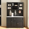 Luck Live 39.37in. kitchen storage cabinet with power outlet - 2 of 4