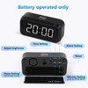 Aoibox Digital Alarm Clock with LED Display for Bedrooms, Long Lasting, 3 Brightness Levels, 12/24 Hour Mode, Snooze, Black Case with White Digits - 4 of 4