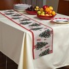 Unique Bargains Christmas Table Runner Red Green White 72"x13" 1 Pc - 2 of 4