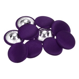 Unique Bargains Blouses Sweater Round Aluminum Cotton Fabric Cloth Covered Buttons 10 Pcs - 1 of 4