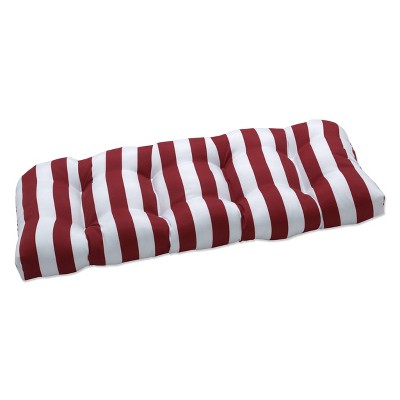 Outdoor/Indoor Loveseat Cushion Midland Americana Red - Pillow Perfect