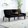 Sapphtopaz Futon Couch Sofa - Convertible Sofa Bed with Comfortable Upholstery, Space-Saving Furniture for Living Room, Bedroom & Guests - 2 of 4