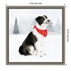 Amanti Art Christmas Cats and Dogs II by Victoria Borges Canvas Wall Art Print Framed 16 x 16-in. - 4 of 4