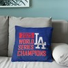 2025 World Series Championship Los Angeles Dodgers Hot Corner Double Sided Tapestry Throw Pillow 18x18 inches - 4 of 4