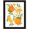 HomeRoots Citrus Orange Botanical Black Framed Print Wall Art - 4 of 4
