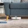 Nasitip 84" Modern Loveseat Sofa, 3-Seater Couch, Boucle Sofa with Deep Seats and Wide Armrests, Wood Legs,Easy Assembly - 4 of 4