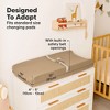 2pk Isla Changing Pad Covers for Girl, Boy, Soft Contoured Diaper Changing Table Pad Cover Sheets Neutral - 4 of 4