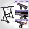 Liquid Stands Piano Keyboard Stand w/ Wheels and Bench Adjustable Stool Set - Portable Sturdy Digital Piano Stand for 54-88 Key Keyboard Chair, Stool - 4 of 4
