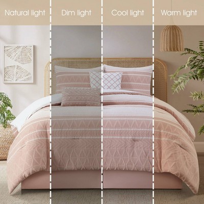 Nanshing 6pc Queen Cleluya Comforter Bedding Set Blush — фото 5